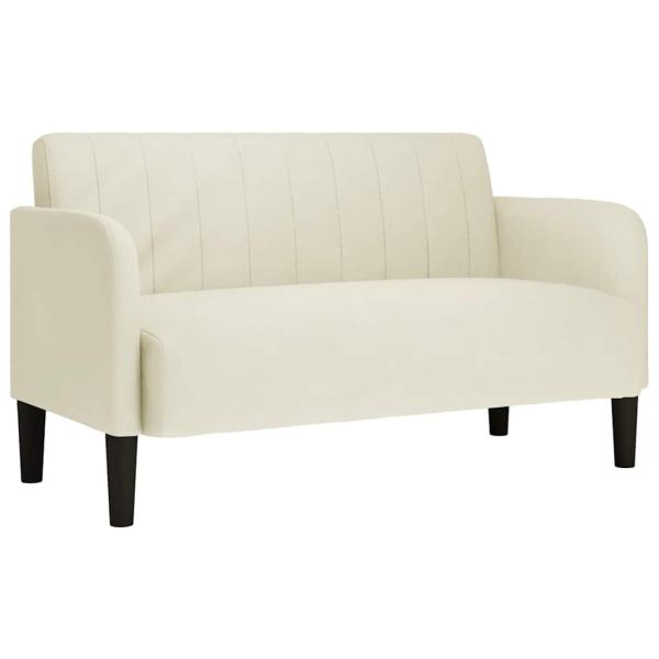 Zweisitzer-Sofa Creme 109 cm Samt