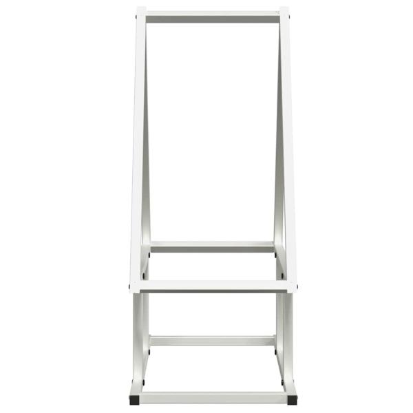 Brennholzregal Weiß 50x25x60 cm Kaltgewalzter Stahl