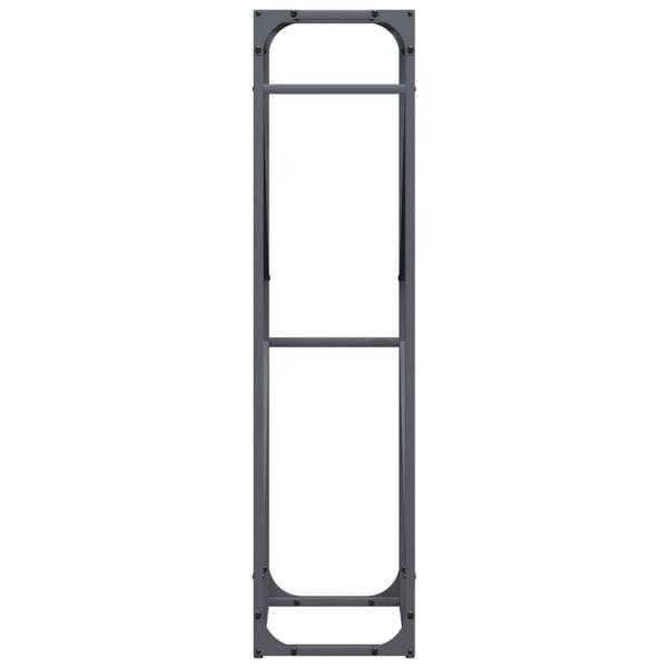 Brennholzregal Anthrazit 40x25x100 cm Kaltgewalzter Stahl