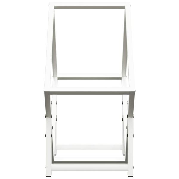 Brennholzregal Weiß 50x25x50 cm Kaltgewalzter Stahl