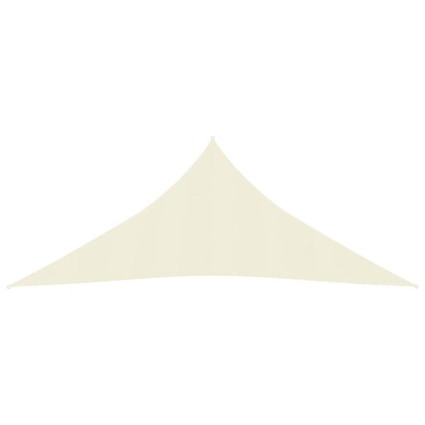 Sonnensegel 160 g/m² Cremeweiß 3x4x4 m HDPE