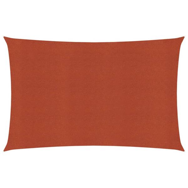 ARDEBO.de - Sonnensegel 160 g/m² Terrakottarot 2x4 m HDPE