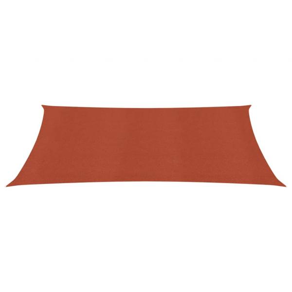 Sonnensegel 160 g/m² Terrakottarot 2x4 m HDPE