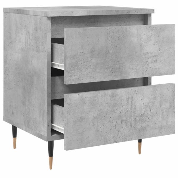 Nachttisch Betongrau 40x35x50 cm Holzwerkstoff
