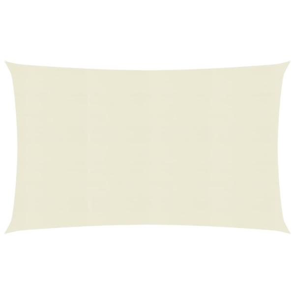 ARDEBO.de - Sonnensegel 160 g/m² Creme 5x7 m HDPE