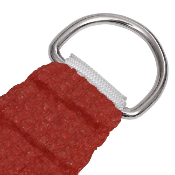 Sonnensegel 160 g/m² Rot 4/5x4 m HDPE
