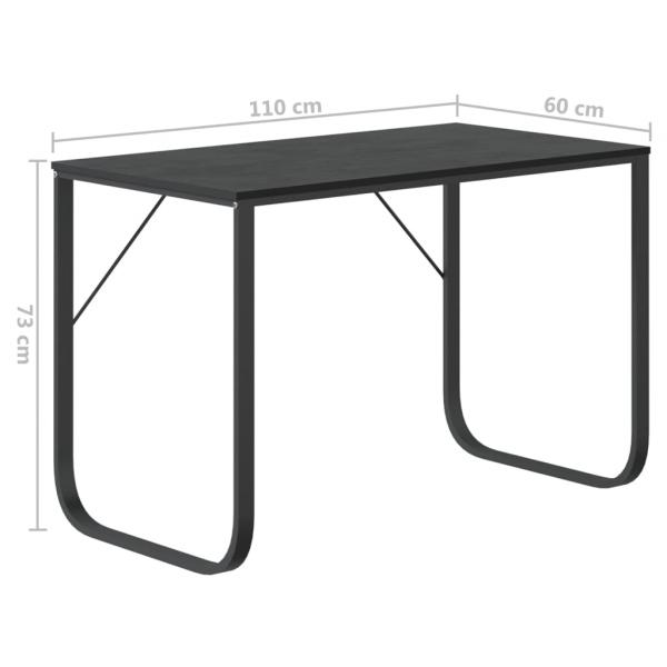 Computertisch Schwarz 110x60x73 cm Holzwerkstoff