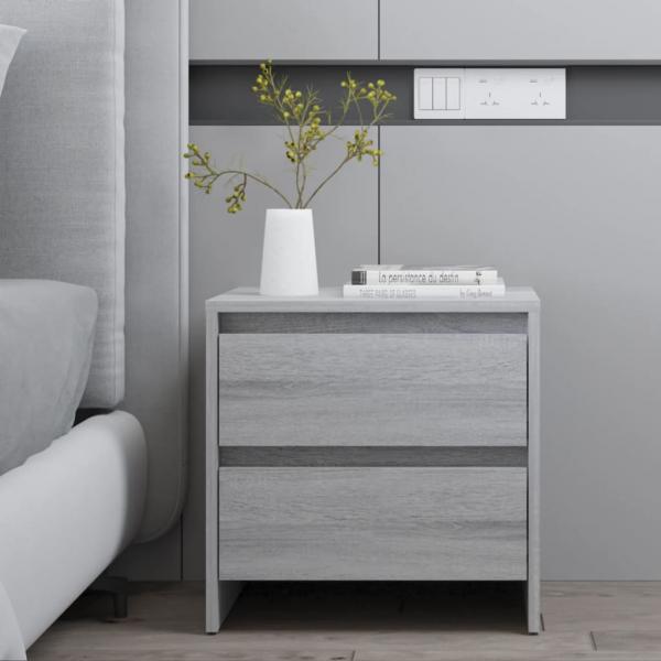 Nachttische 2 Stk. Grau Sonoma 45x34,5x44,5 cm Holzwerkstoff