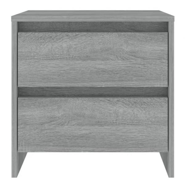 Nachttische 2 Stk. Grau Sonoma 45x34,5x44,5 cm Holzwerkstoff
