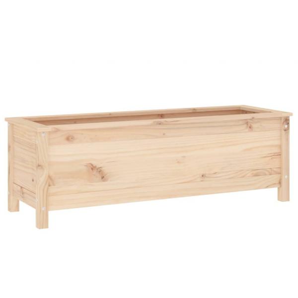 Hochbeet 119,5x40x39 cm Massivholz Kiefer