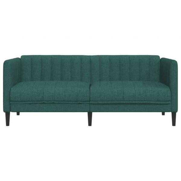 Sofa 2-Sitzer Dunkelgrün Stoff