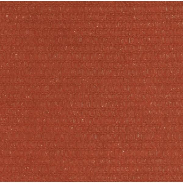 Sonnensegel 160 g/m² Quadratisch Terrakottarot 3,6x3,6 m HDPE
