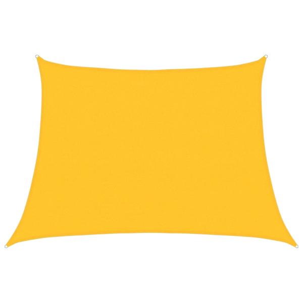 Sonnensegel 160 g/m² Trapezform Gelb 4/5x3 m HDPE
