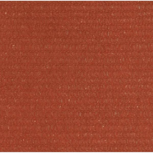 Sonnensegel 160 g/m² Terrakottarot 3x4 m HDPE