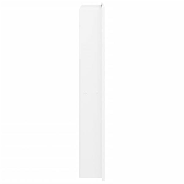 Duschnische Mattweiß 32x62x9 cm Edelstahl