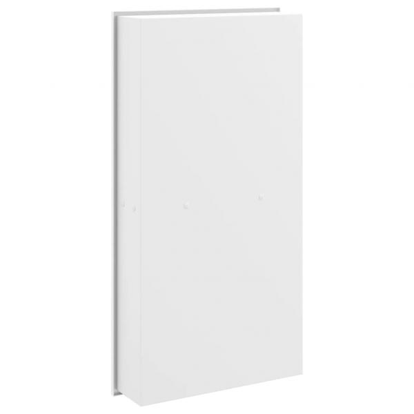 Duschnische Mattweiß 32x62x9 cm Edelstahl