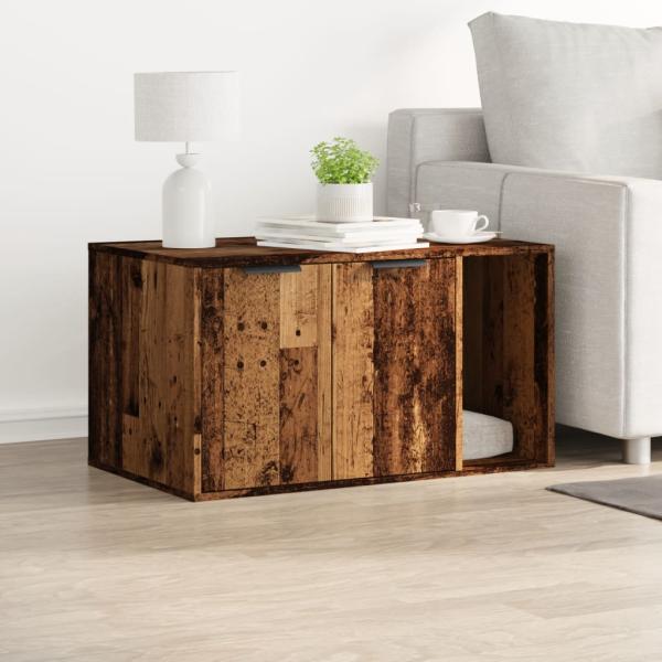 Katzenklo Altholz-Optik 80x50x45 cm Holzwerkstoff