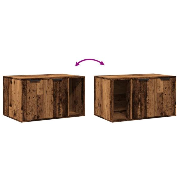 Katzenklo Altholz-Optik 80x50x45 cm Holzwerkstoff