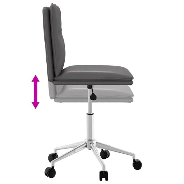 Esszimmerstuhl Grau Kunstleder