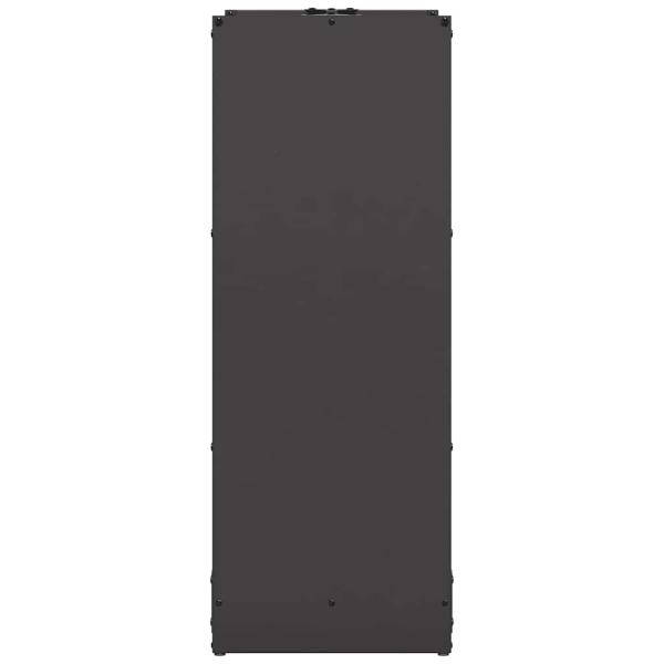 Brennholzregal Schwarz 40x30x80 cm Kaltgewalzter Stahl