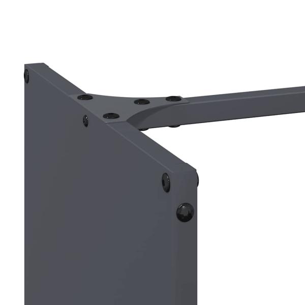 Brennholzregal Anthrazit 40x30x80 cm Kaltgewalzter Stahl