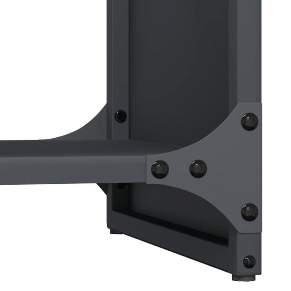 Brennholzregal Anthrazit 40x30x80 cm Kaltgewalzter Stahl