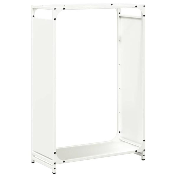Brennholzregal Weiß 60x28x90 cm Kaltgewalzter Stahl