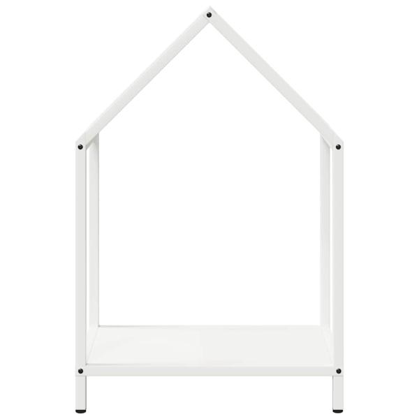 Brennholzregal Weiß 40x25x60 cm Kaltgewalzter Stahl