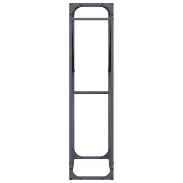 Brennholzregal Anthrazit 60x25x100 cm Kaltgewalzter Stahl