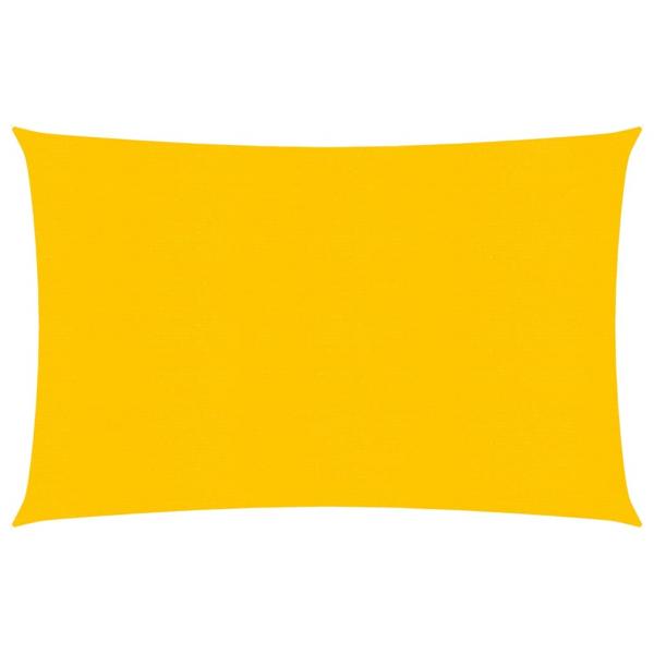 Sonnensegel 160 g/m² Gelb 3x4,5 m HDPE