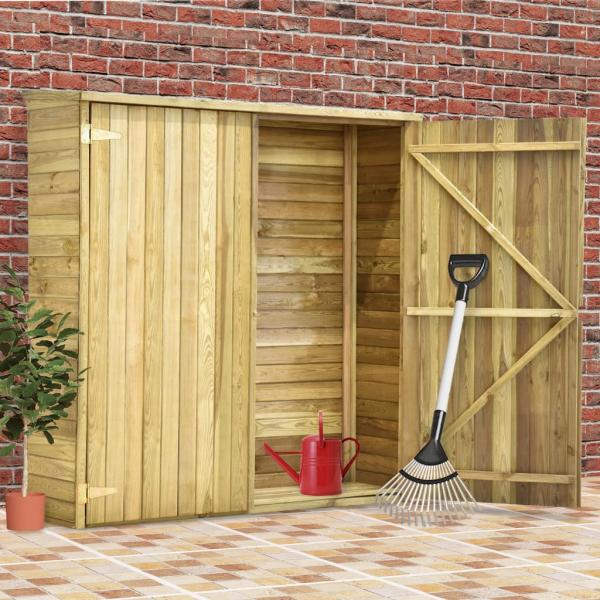 ARDEBO.de - Garten-Geräteschuppen 163x50x171 cm Kiefernholz Imprägniert
