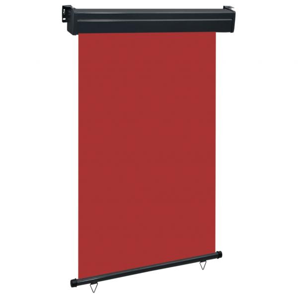 ARDEBO.de - Balkon-Seitenmarkise 125x250 cm Rot