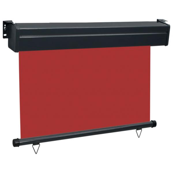 Balkon-Seitenmarkise 125x250 cm Rot