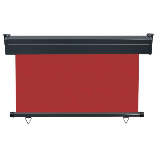 Balkon-Seitenmarkise 125x250 cm Rot
