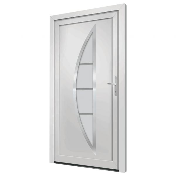 Haustür Weiß 108x208 cm PVC