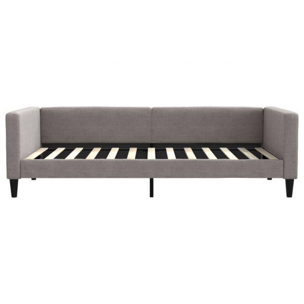 Tagesbett Taupe 100x200 cm Stoff