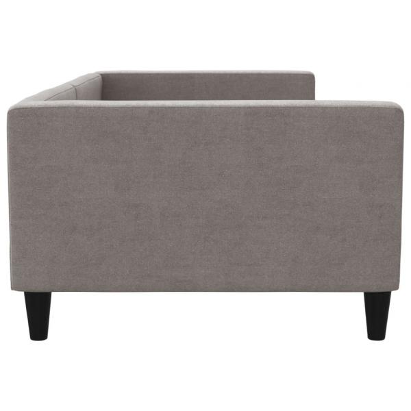 Tagesbett Taupe 100x200 cm Stoff