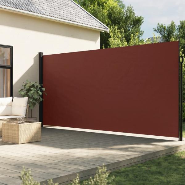 ARDEBO.de - Seitenmarkise Ausziehbar Braun 220x300 cm