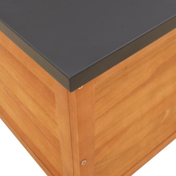 Gartenbox 90x48x55 cm Massivholz Eukalyptus