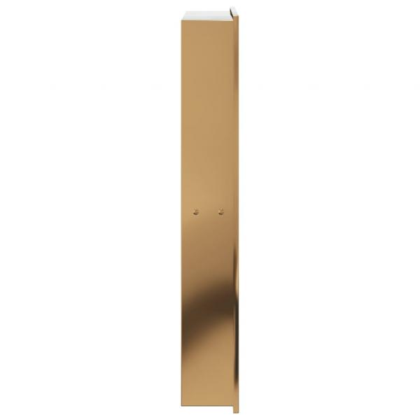 Duschnische Golden Gebürstet 32x62x9 cm Edelstahl