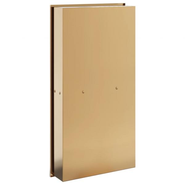Duschnische Golden Gebürstet 32x62x9 cm Edelstahl