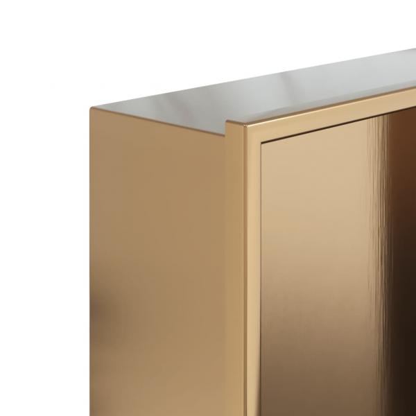 Duschnische Golden Gebürstet 32x62x9 cm Edelstahl