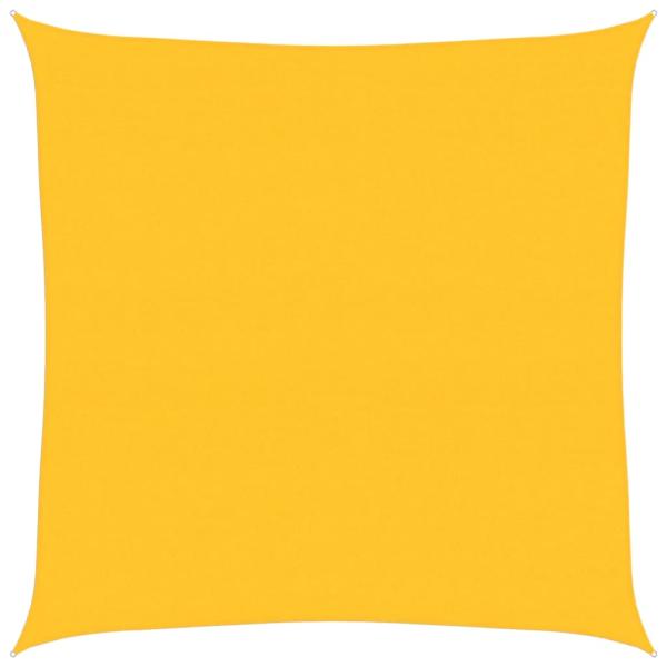 ARDEBO.de - Sonnensegel 160 g/m² Quadratisch Gelb 6x6 m HDPE