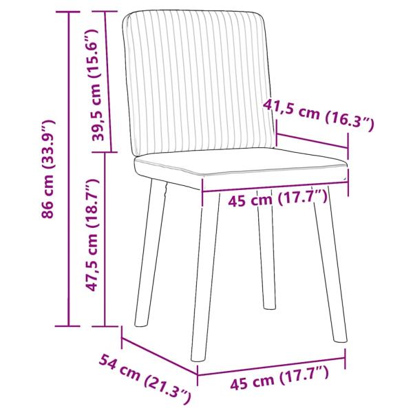 Esszimmerstühle 2 Stk. Dunkelgrau Stoff
