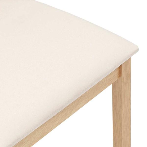 Esszimmerstühle mit Kissen 2 Stk. Massivholz Gummibaum