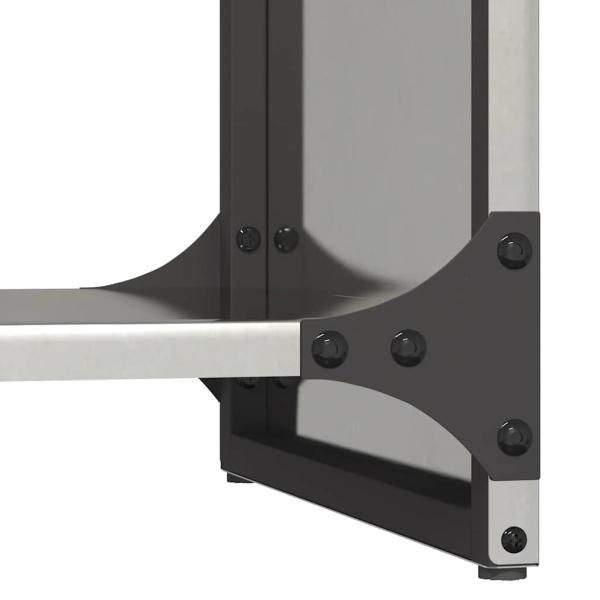 Brennholzregal 40x30x80 cm Edelstahl