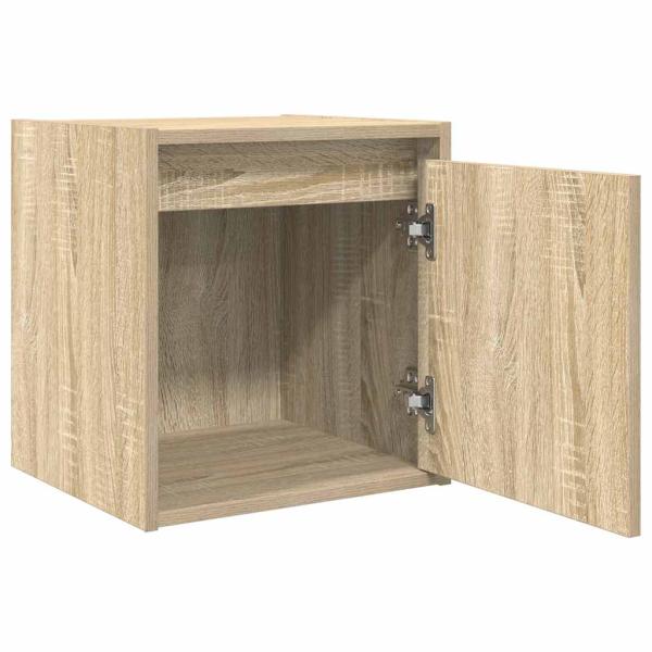 Wand-Nachttische 2 Stk. Sonoma-Eiche 38x34x40 cm