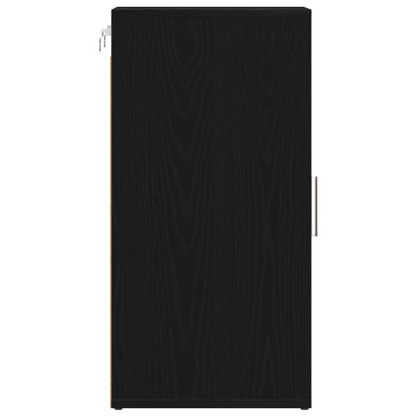 Schuhschränke 2 Stk. Schwarz Eichen-Optik 32x35x70 cm