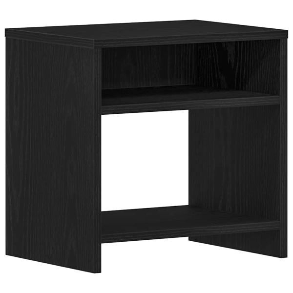 Nachttische 2Stk. Schwarz Eichen-Optik 40x30x40cm Holzwerkstoff
