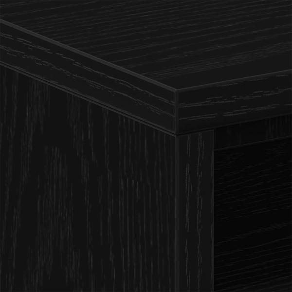 Nachttische 2Stk. Schwarz Eichen-Optik 40x30x40cm Holzwerkstoff